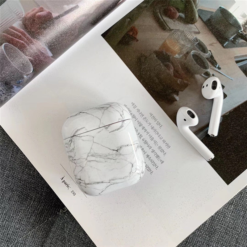 Marble Protective Case for AirPods Wireless Earphones