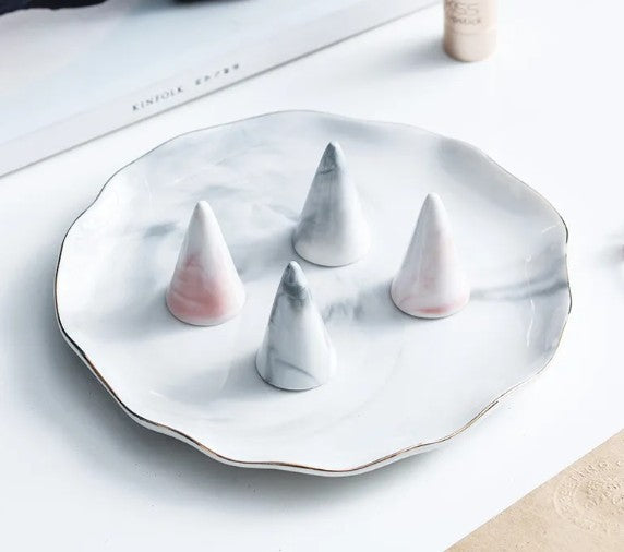 Marble Stand Jewelry Tray