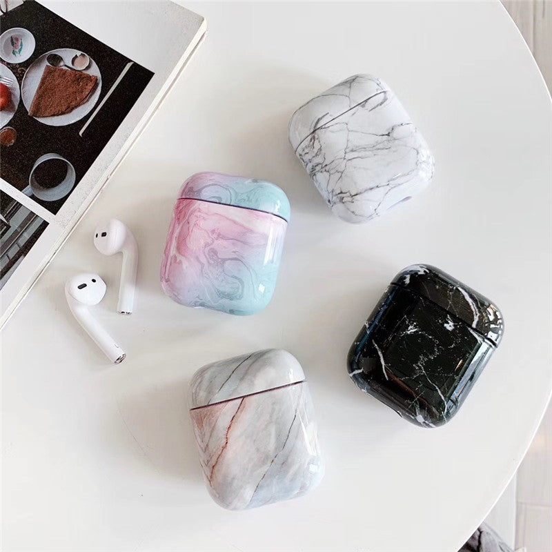 Marble Protective Case for AirPods Wireless Earphones