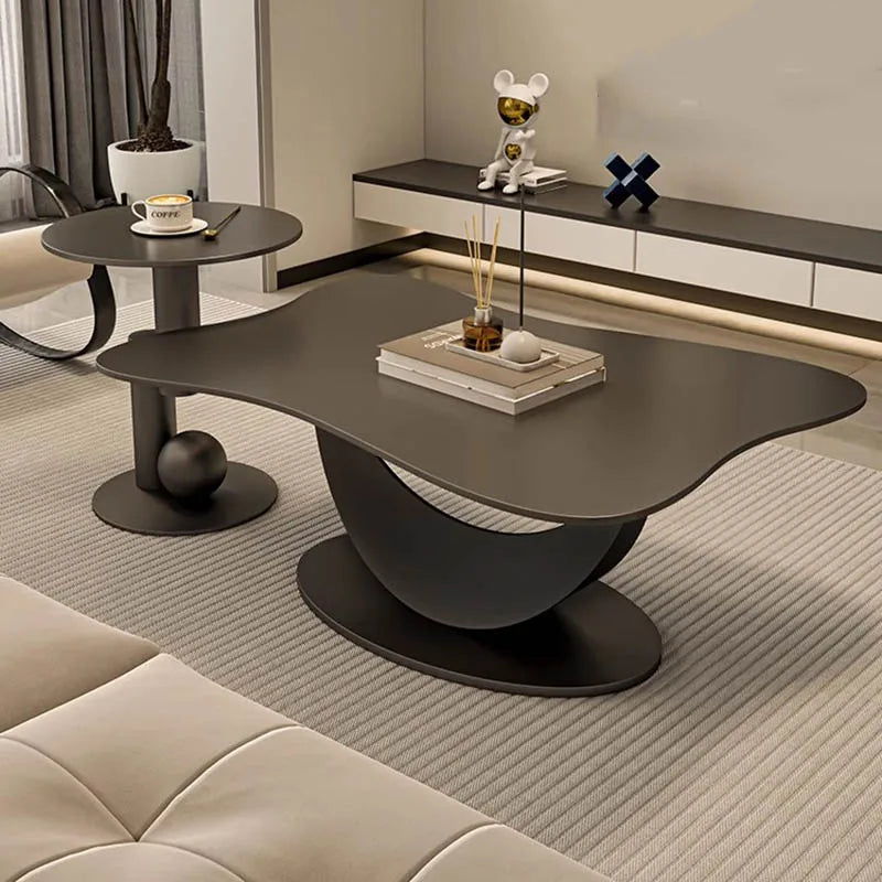 Italian Simple Coffee Table Trendy Aesthetic Design Eclectic Coffee Table Luxury Neutral Table De Salon Living Room Furniture