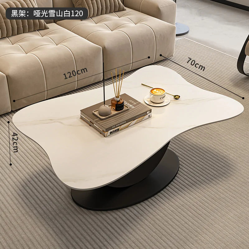 Italian Simple Coffee Table Trendy Aesthetic Design Eclectic Coffee Table Luxury Neutral Table De Salon Living Room Furniture
