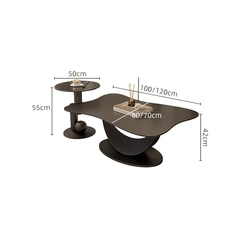Italian Simple Coffee Table Trendy Aesthetic Design Eclectic Coffee Table Luxury Neutral Table De Salon Living Room Furniture